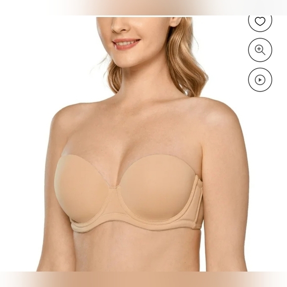 DELIMIRA Women's Underwire Strapless Bra Full Coverage Multiway Bras Size 46C - Picture 1 of 9